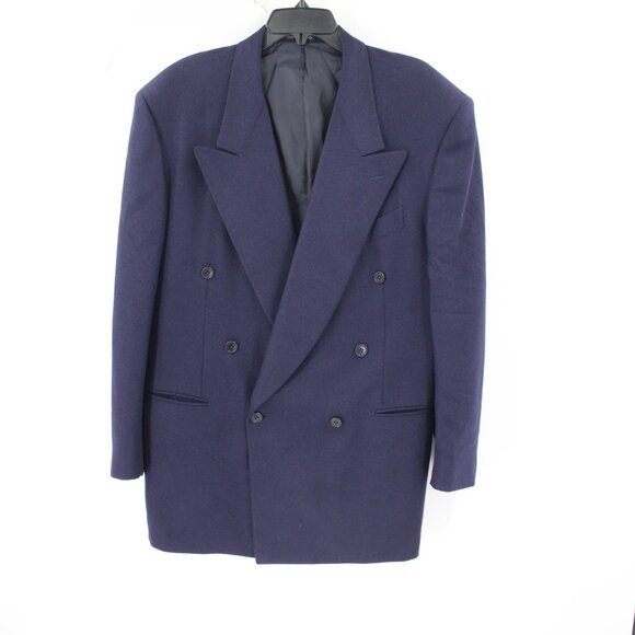 PAL ZILERI Loro Piana Sport Coat Mens 42L Cashmere Double Breasted Herringbone